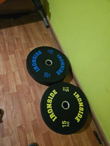 Customer photo review of Disco Olímpico Pro Bumper IRONSIDE (5 a 25 KG)