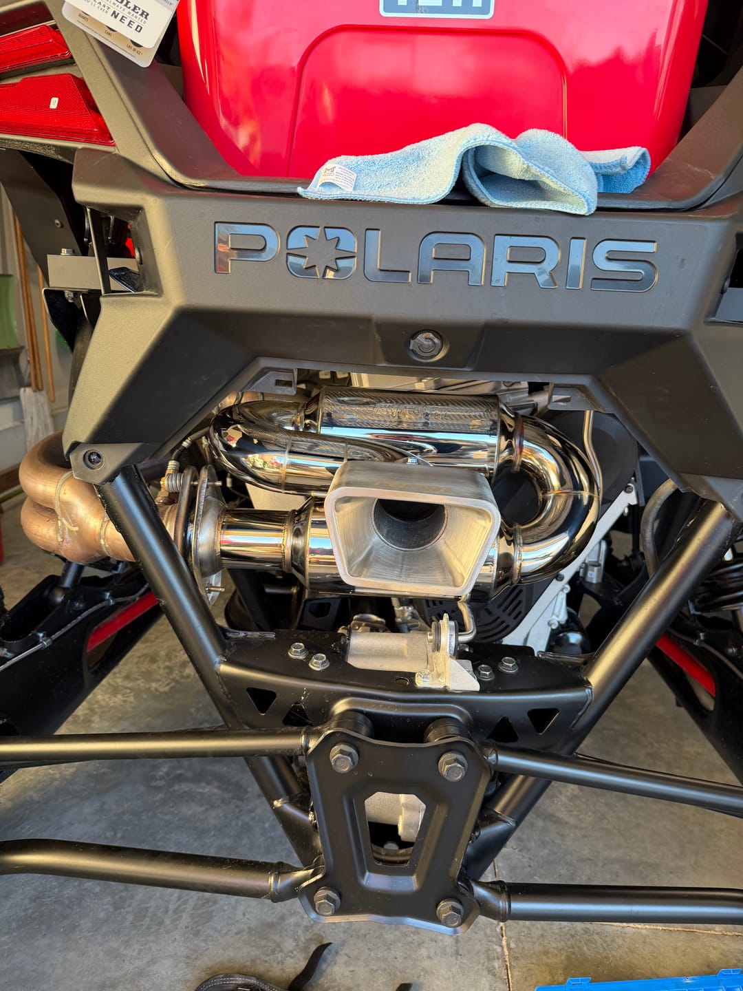 Customer photo review of RPM Polaris RZR Pro R 3" DUAL Sport Muffler W/ 3" Tip
