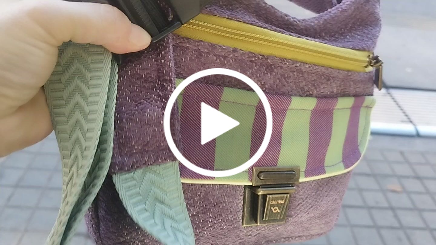 Customer video review of Riñonera Original "Special Purple Lime Top" · Pieza Única Núm. 19645