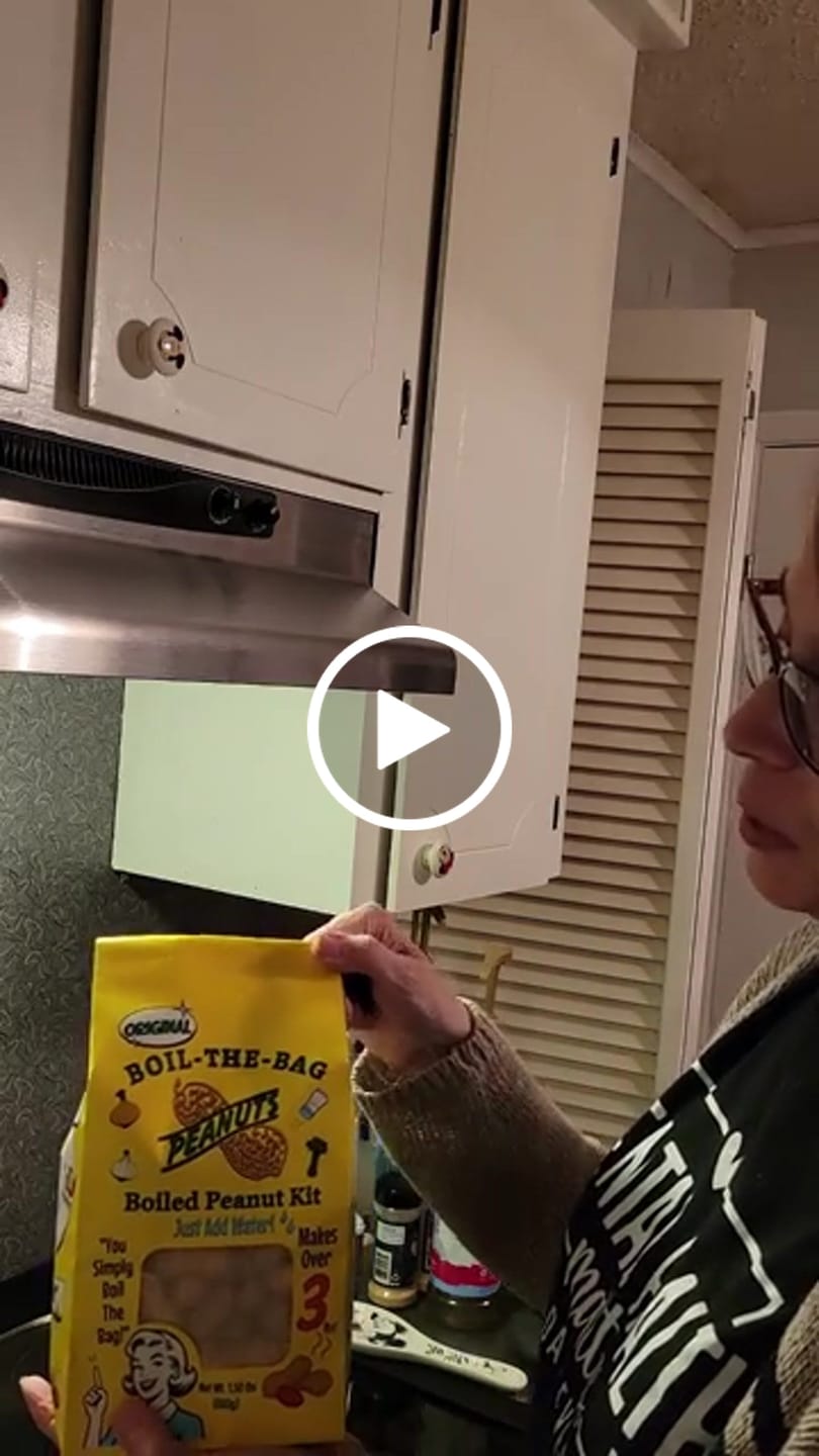 Customer video review of Boil-The-Bag Boiled Peanuts (2 Bags)