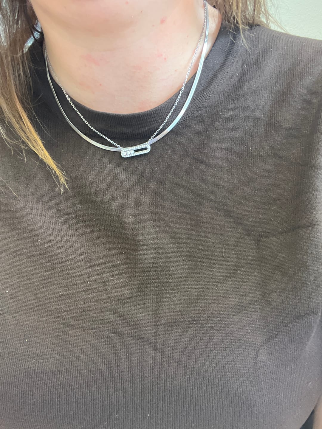 Customer photo review of Pave Soul Kette 18K Vergoldet