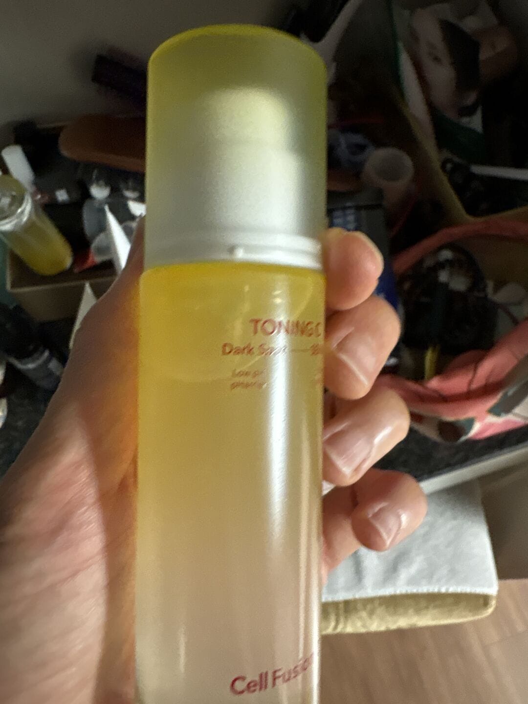 Customer photo review of Toning C Dark Spot Serum