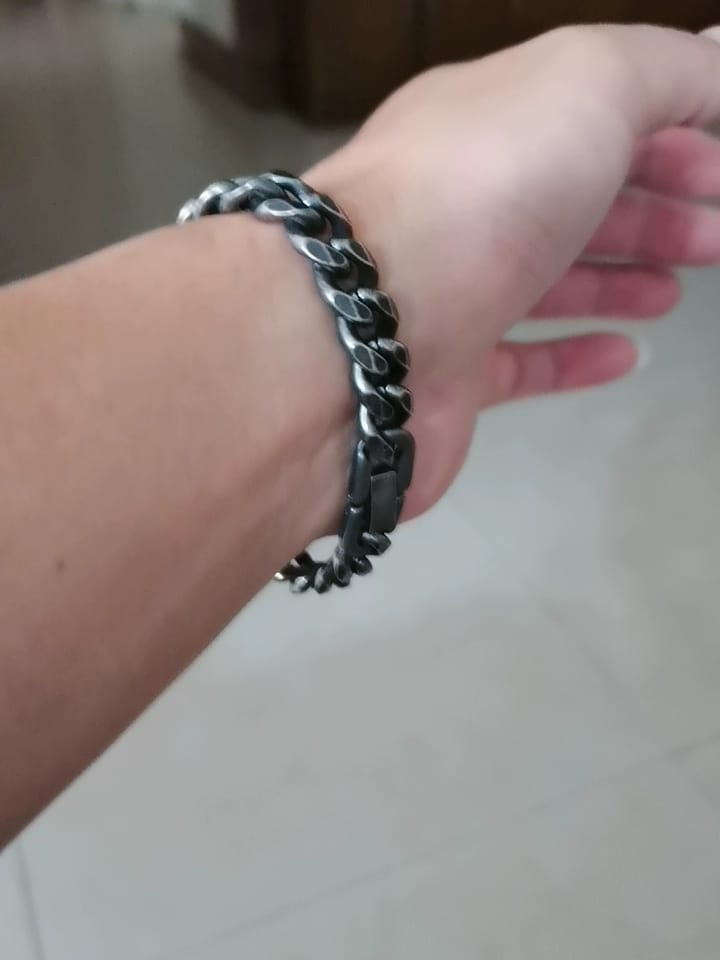 Customer photo review of Cuban Chain Bracelet