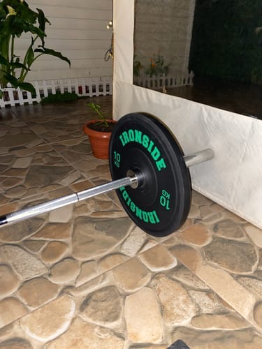 Customer photo review of Disco Olímpico Pro Bumper (5 a 25 KG) IRONSIDE