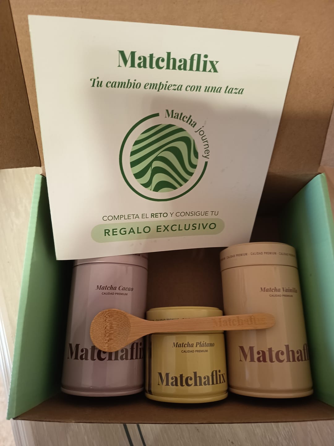 Customer photo review of Té Matcha Vainilla Premium