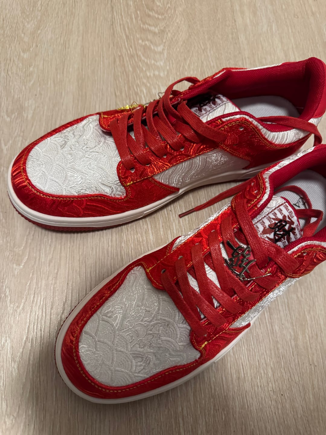 Customer photo review of The Red Seal, Silk Sneakers