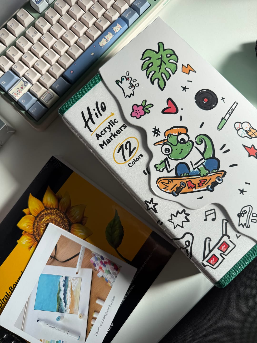 Customer photo review of Ohuhu Spiral-Bound Marker Pad for Alcohol Markers