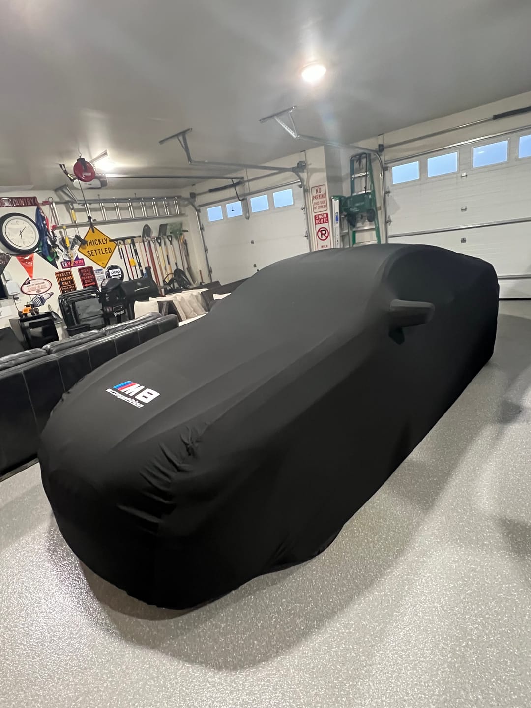 Customer photo review of CUSTOM INDOOR CAR COVER FOR BMW