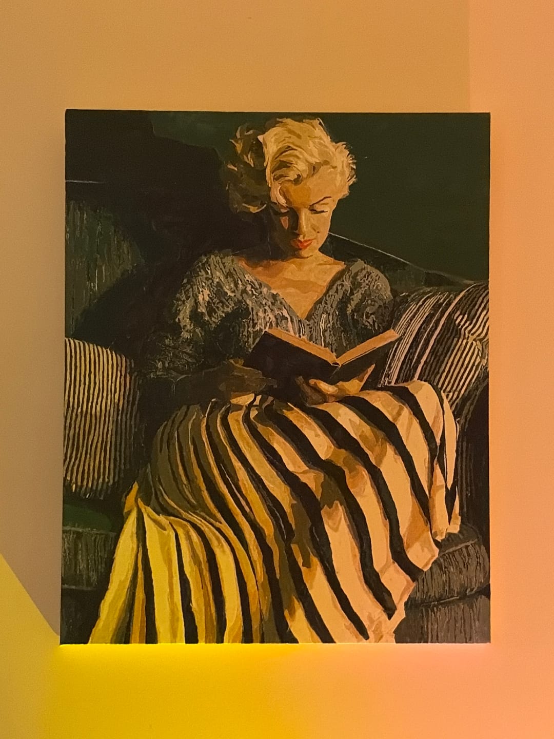 Customer photo review of Reading Marilyn | Paint by Number