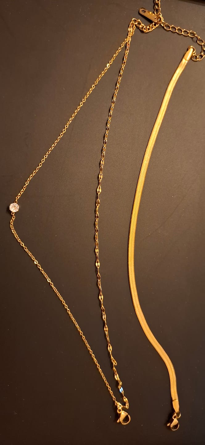 Customer photo review of Amalfi Layered Anklet