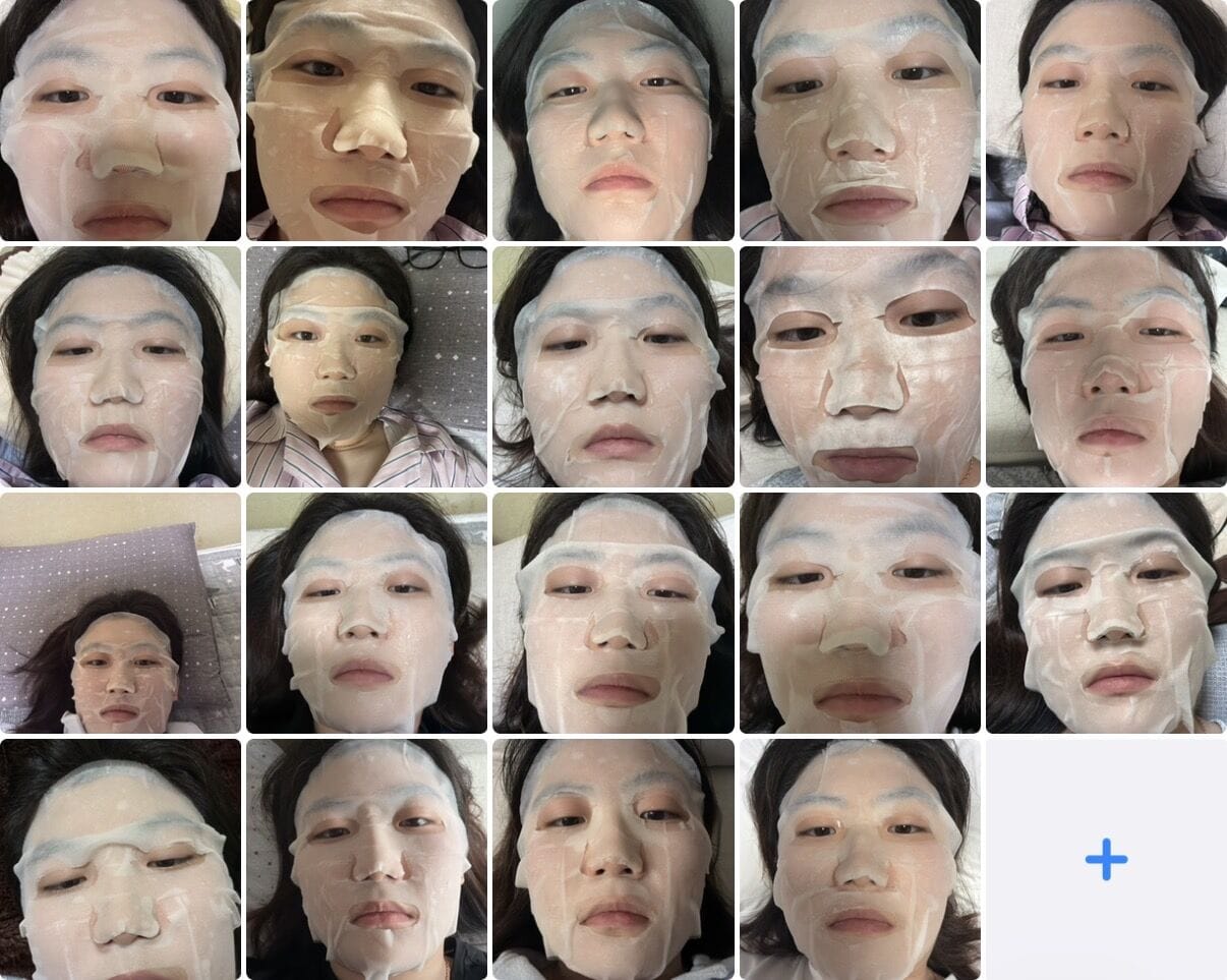 Customer photo review of Post Alpha First Cooling Mask (5 sheets)