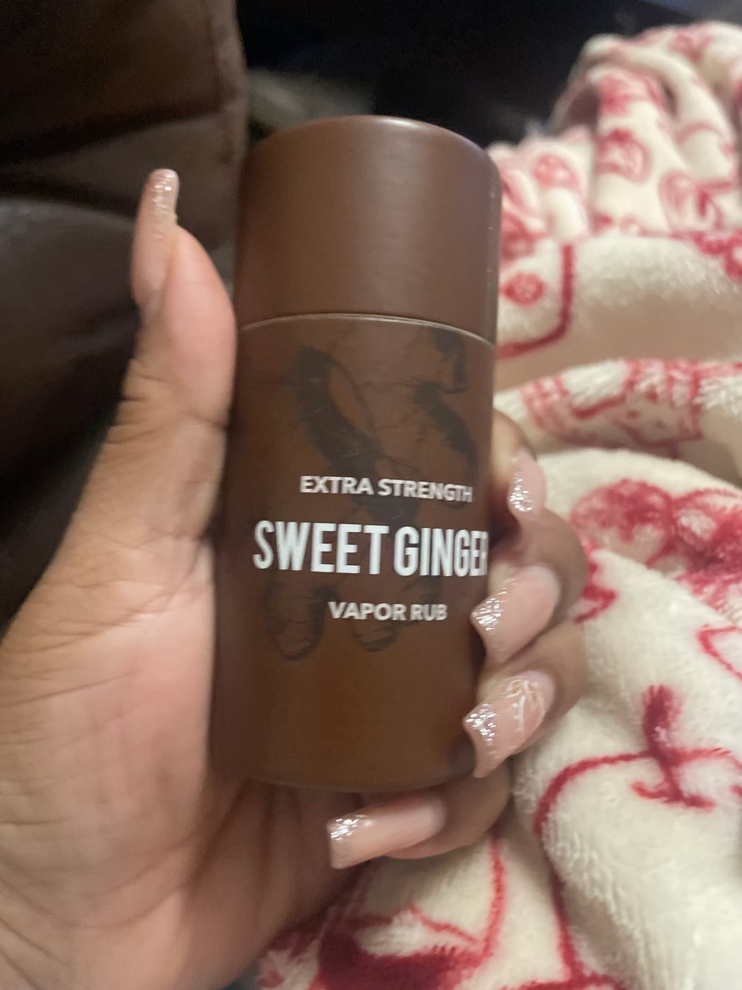 Customer photo review of Extra Strength Sweet Ginger Vapor Rub Stick