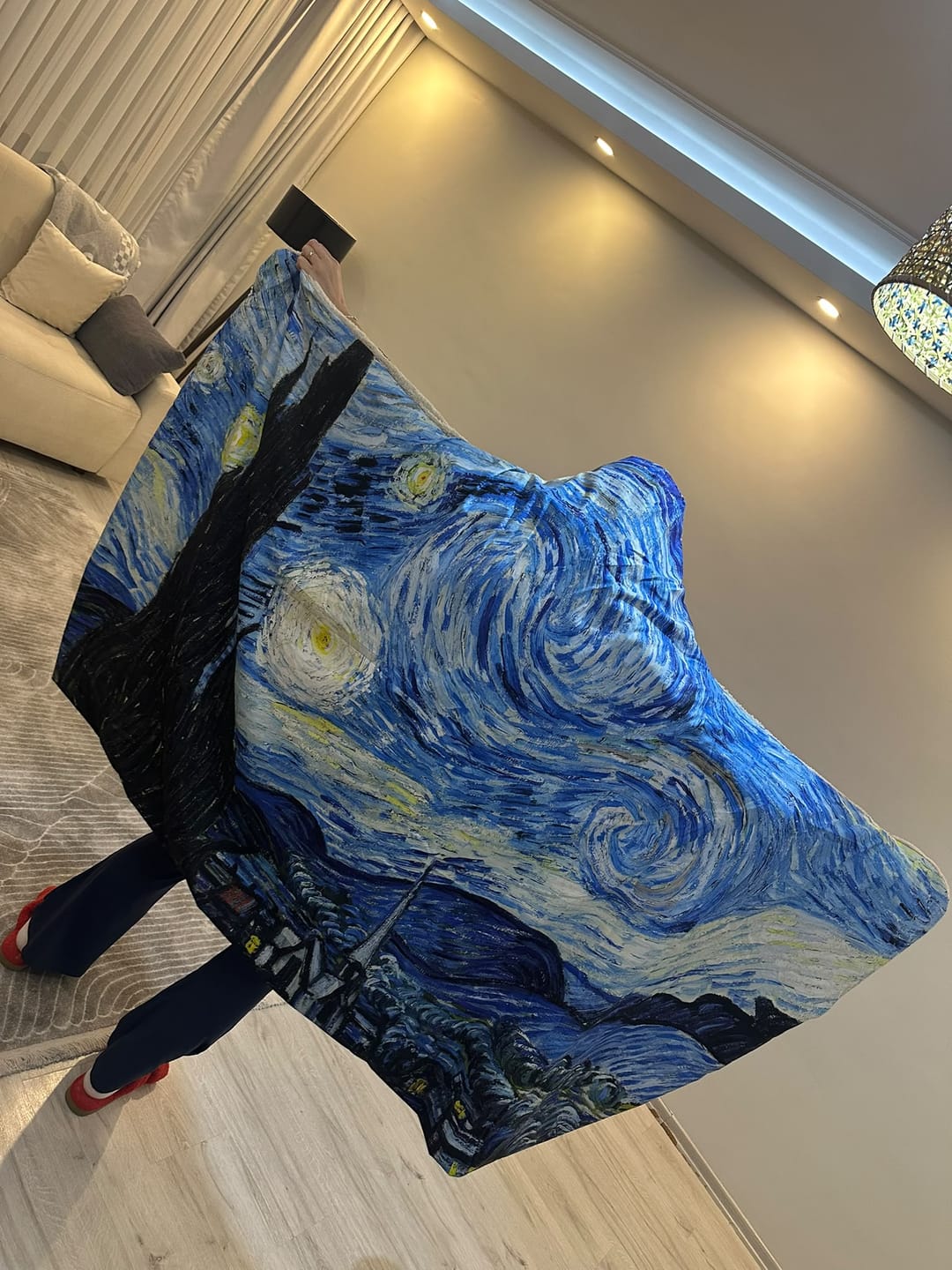 Customer photo review of Starry Night Battaniye