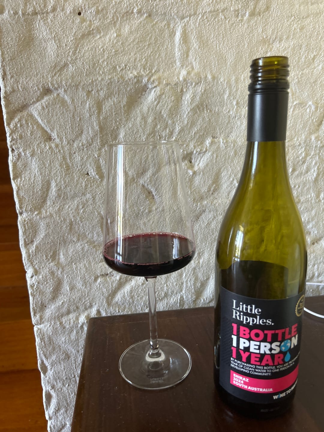 Customer photo review of Zero Sugar Shiraz – Australian Red Wine | 6 Pack