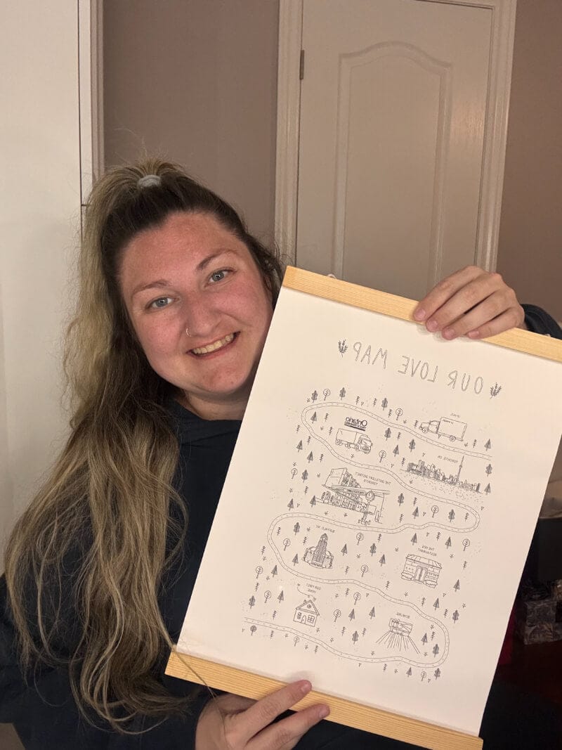 Customer photo review of Our Love Map