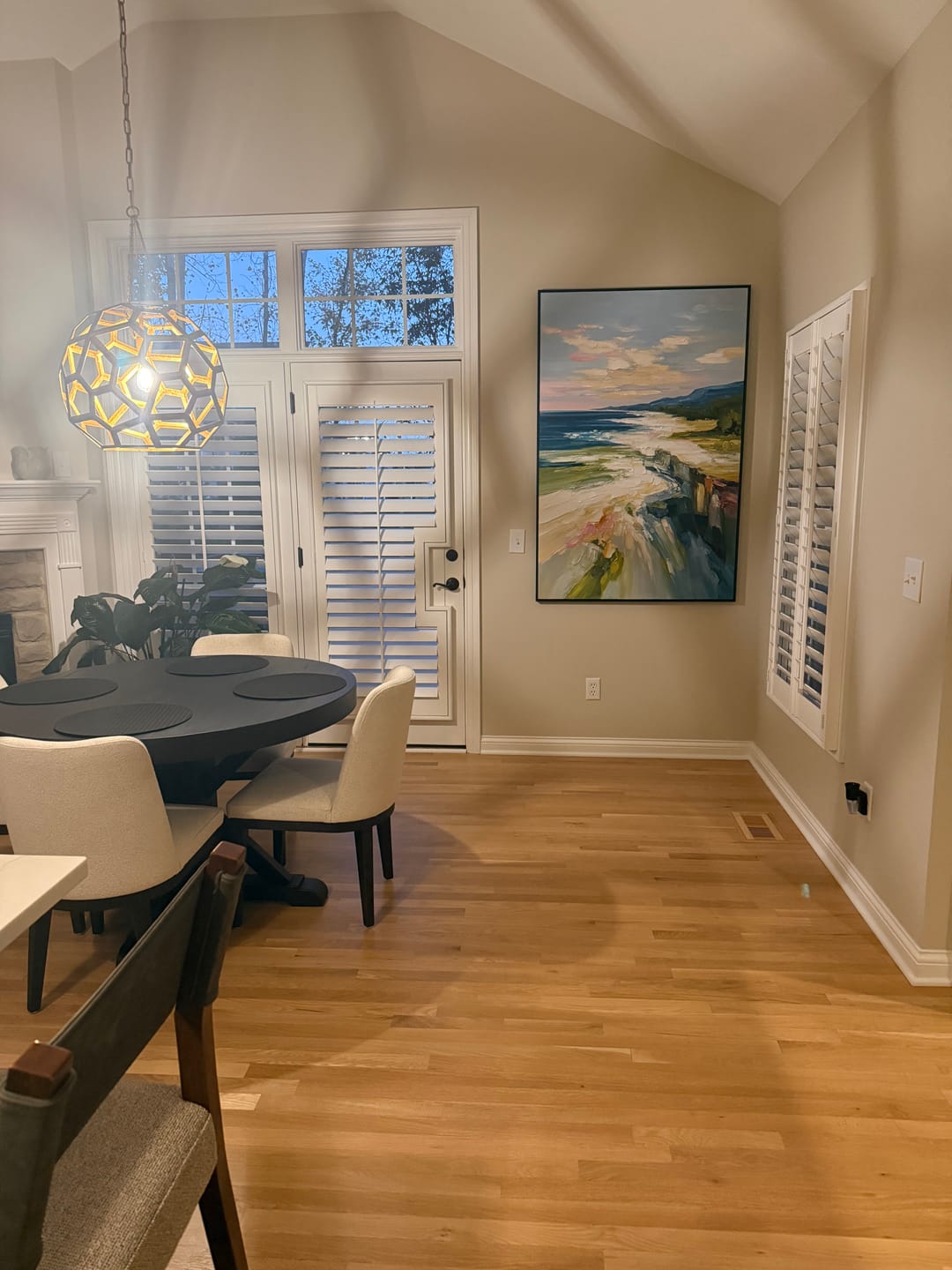 Customer photo review of Ocean And Sky Abstract Textured Wall Art #OS148
