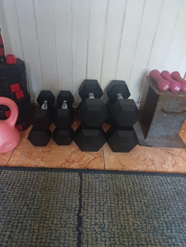 Customer photo review of Mancuerna Hexagonal (5 a 100 lb) IRONSIDE