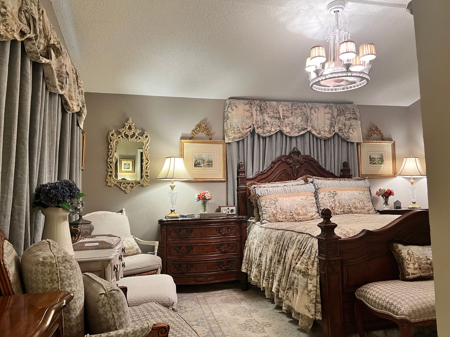 Customer photo review of Tie-Up Valance in Bosporus Flax Toile