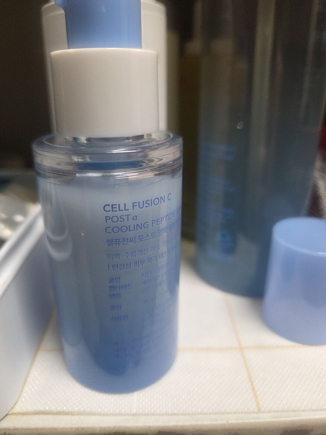 Customer photo review of Post Alpha Cooling Skin Booster Serum