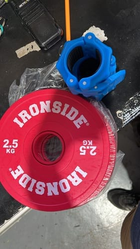 Customer photo review of Discos Fraccionales Olímpicos PU (0.5 a 2.5 KG) IRONSIDE