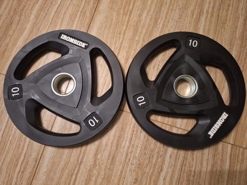 Customer photo review of Disco Olímpico de 3 Agarres IRONSIDE (2.5 a 25 kg)