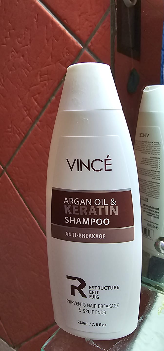 Customer photo review of Argan Oil & Keratin Shampoo