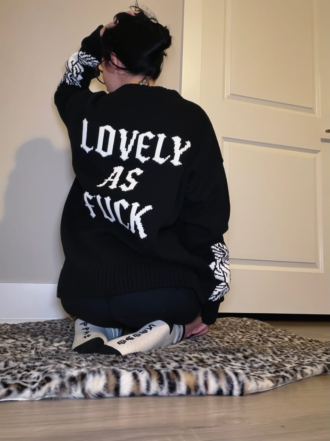 Customer photo review of Dangerously Lovely Sweater
