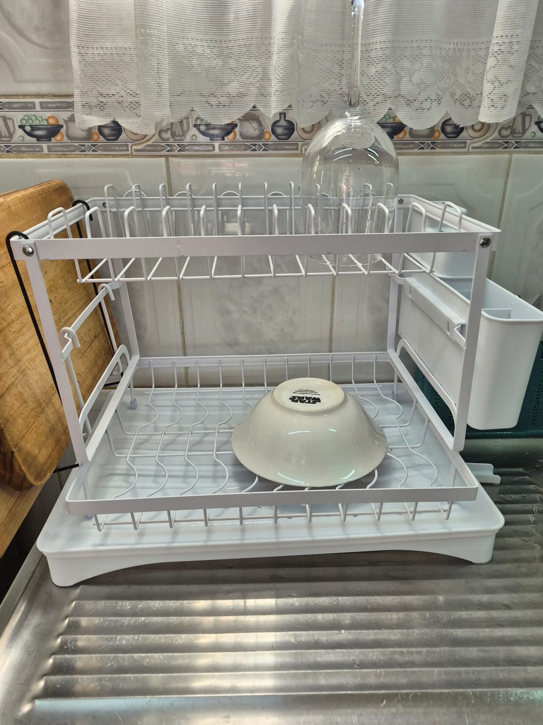Customer photo review of Escurridor De Platos 2 Niveles Secaplatos Multifuncional