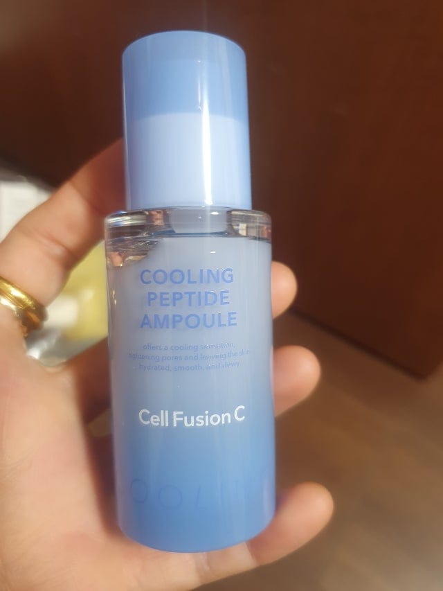 Customer photo review of Post Alpha Cooling Skin Booster Serum
