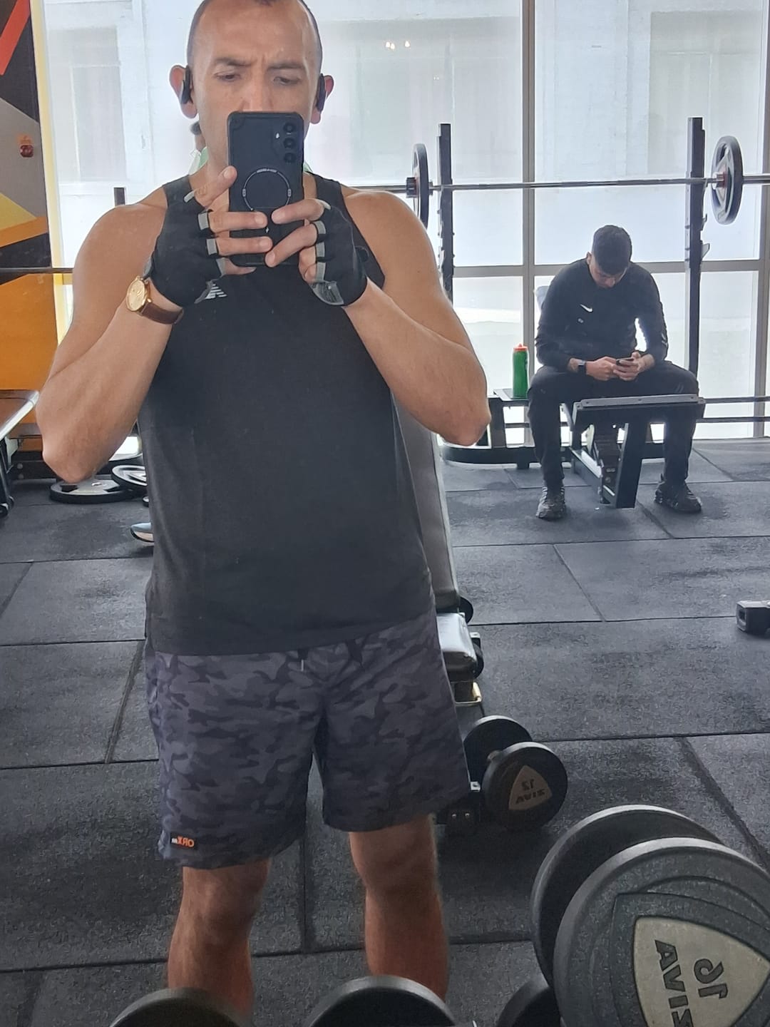 Customer photo review of Shorts Black Camo