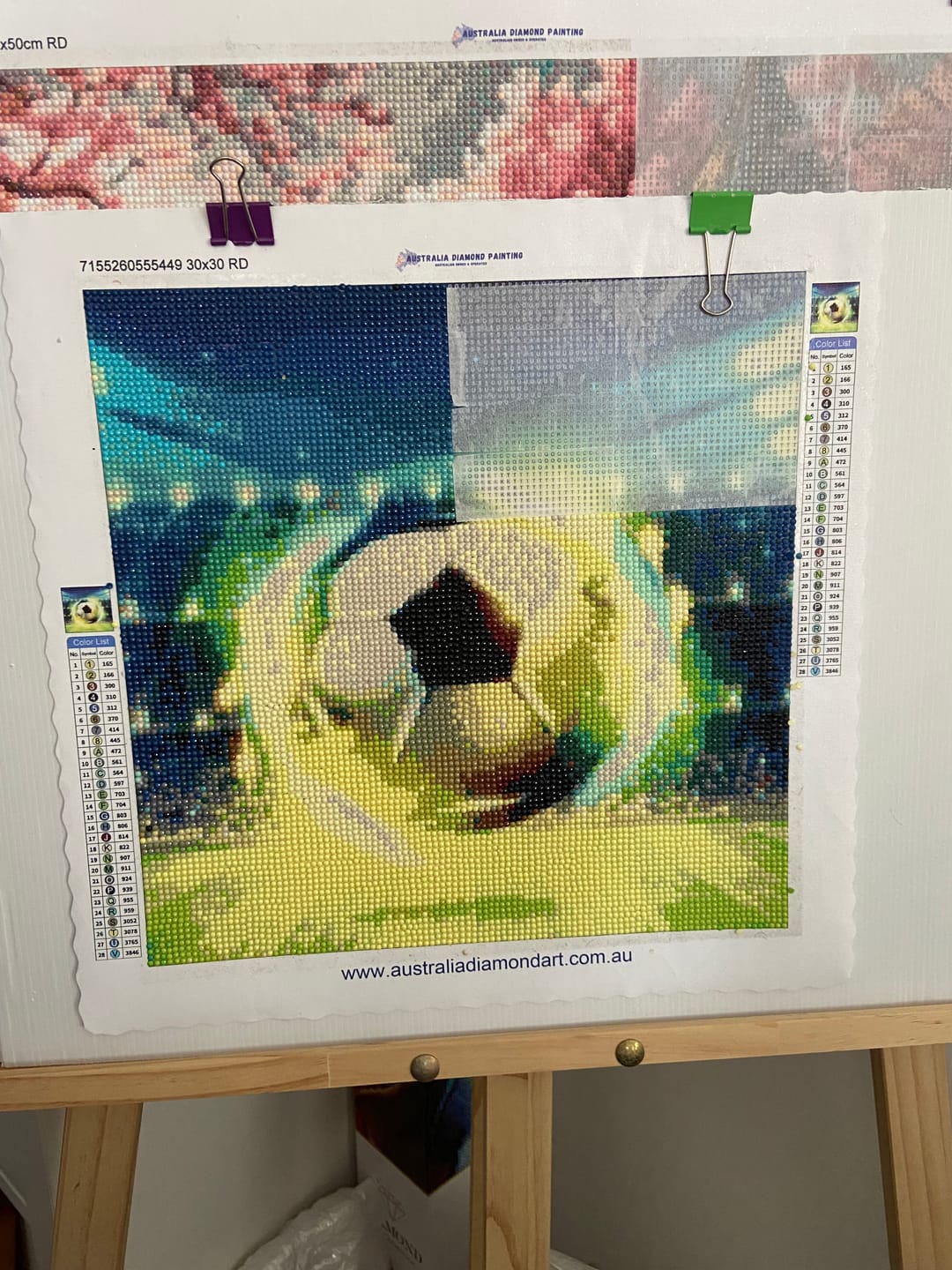 Customer photo review of Full Drill - 5D DIY Diamond Painting Kits Dream Cartoon Football