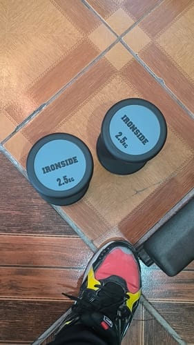 Customer photo review of Mancuerna Circular PEV 2.5 a 50 kg IRONSIDE (unidad)
