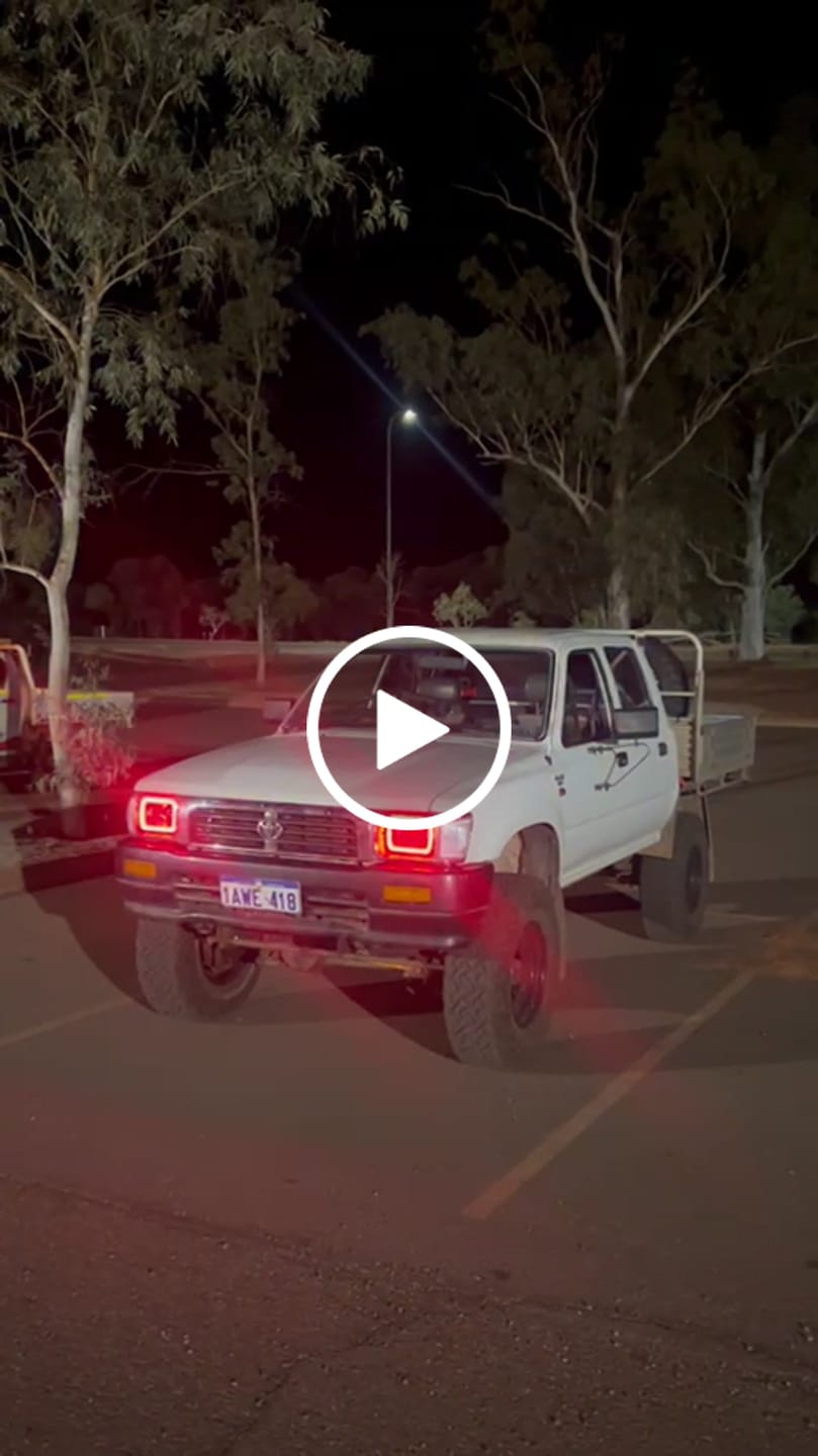 Customer video review of 5X7" LED Colour Chasing Headlights