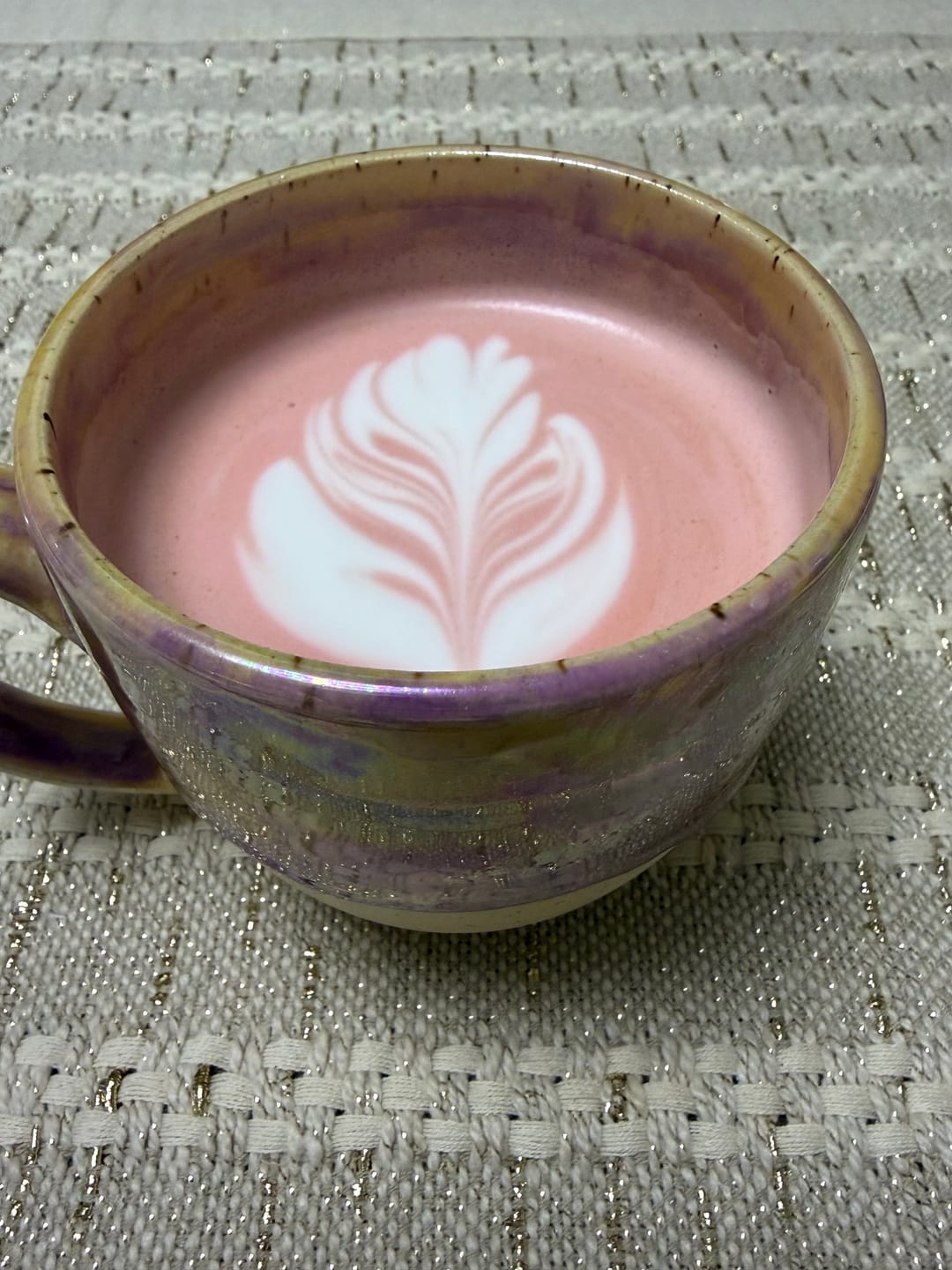 Customer photo review of Pink Matcha Latte