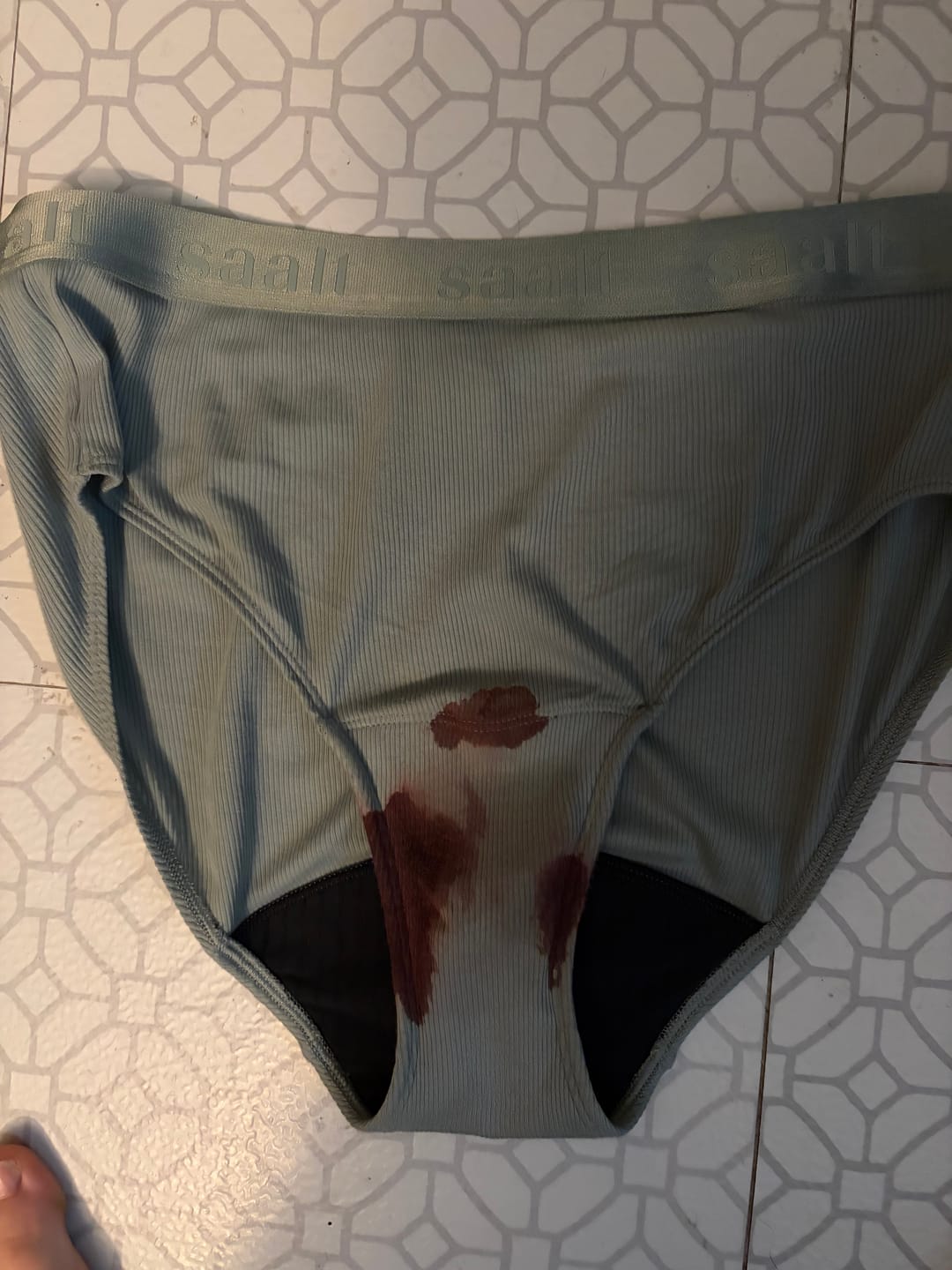 Customer photo review of Leakproof Cotton Rib High Rise Brief