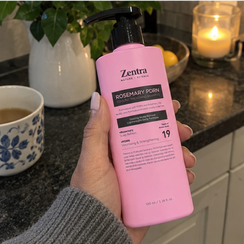 Customer photo review of Rosemary PDRN Shampoo