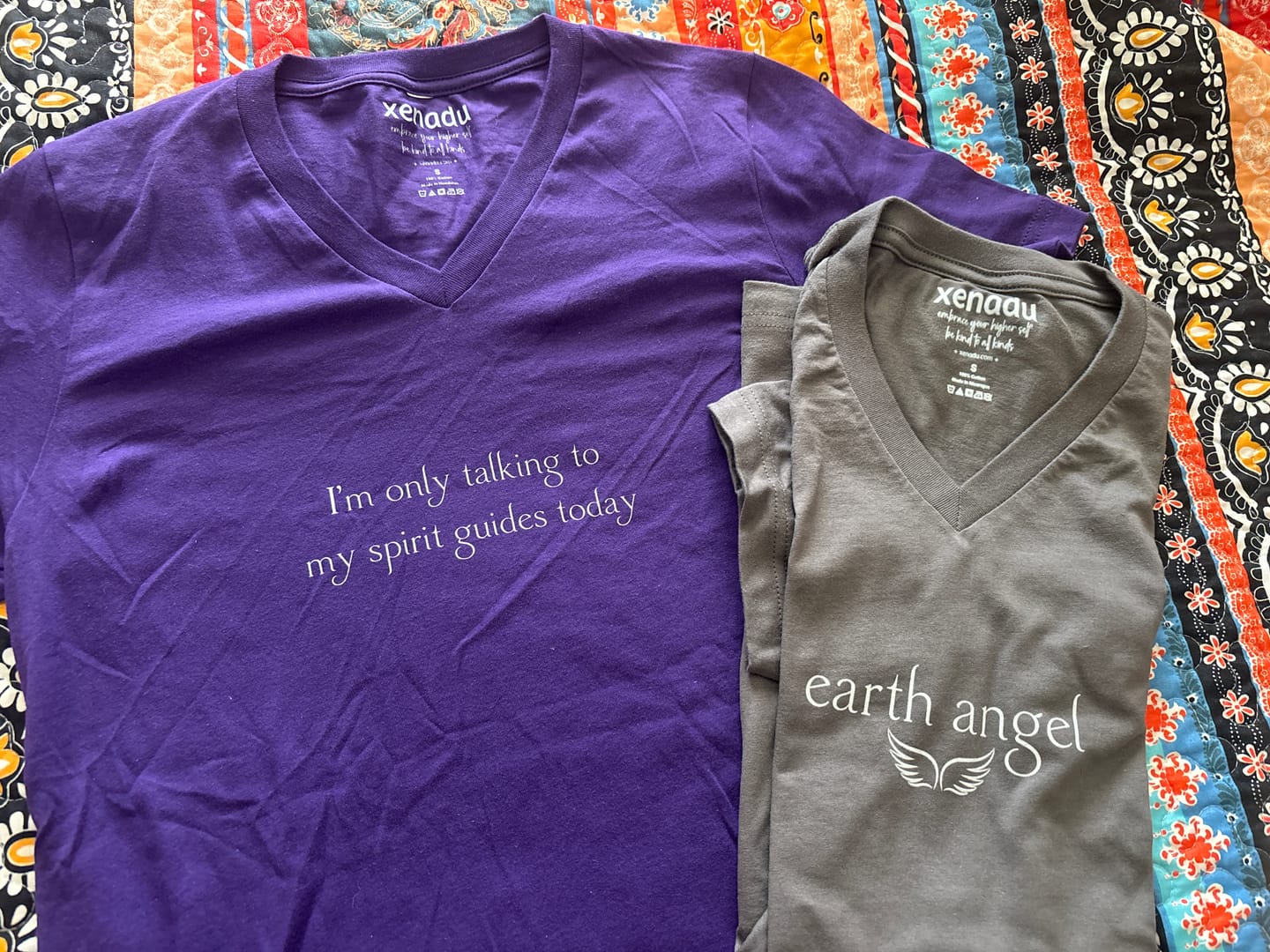 Customer photo review of Earth Angel V-Neck Tee