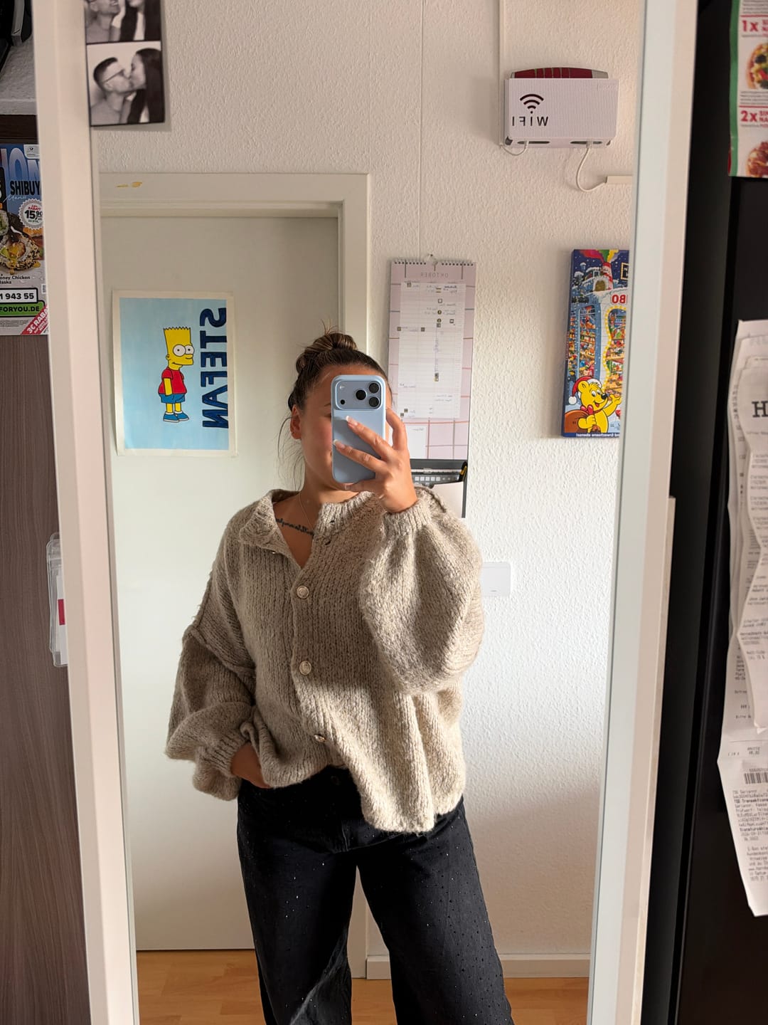Customer photo review of Oversized Cardigan Short "CozyGlam"