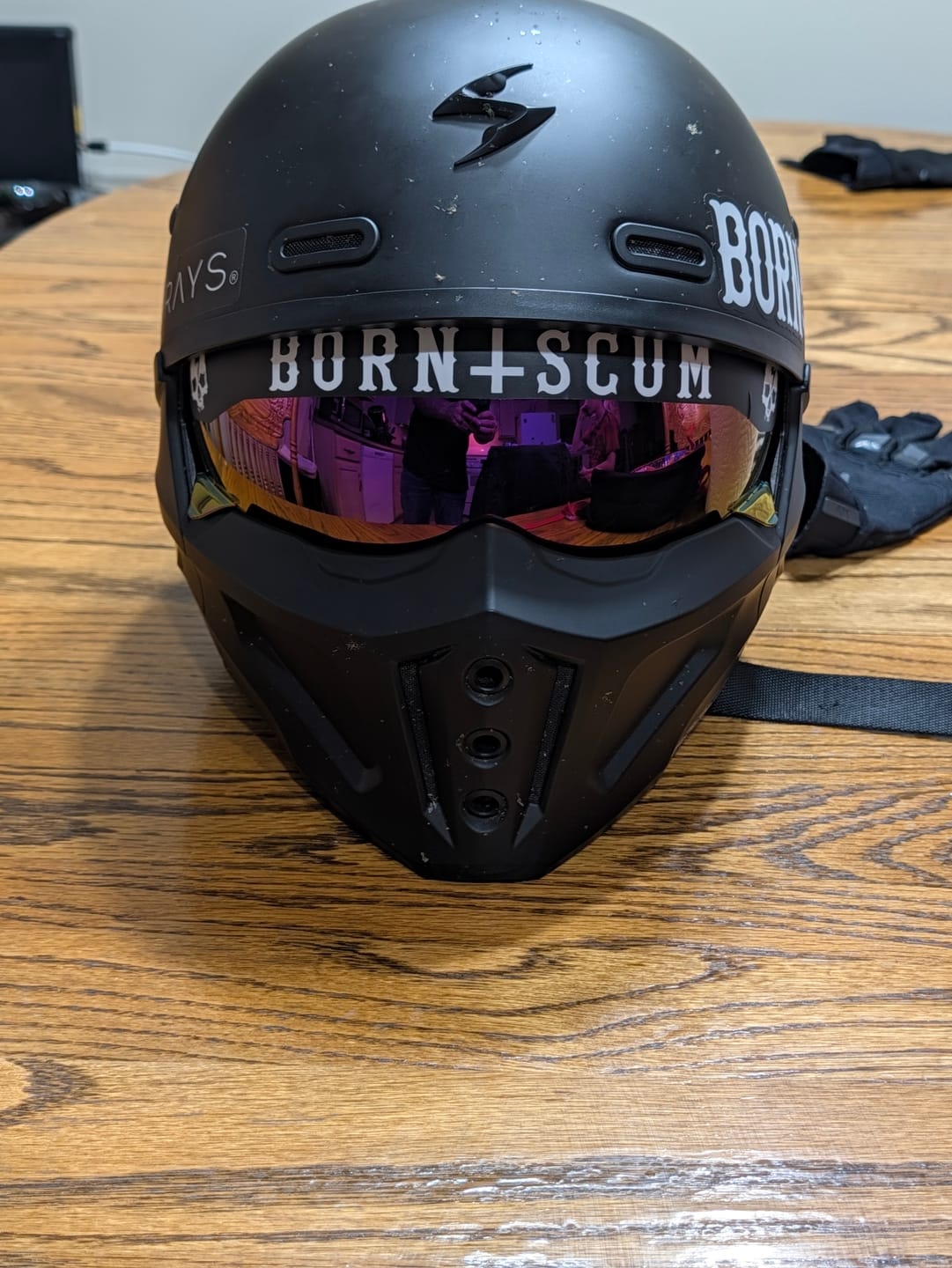 Customer photo review of INVERTED LOGO HELMET VISOR