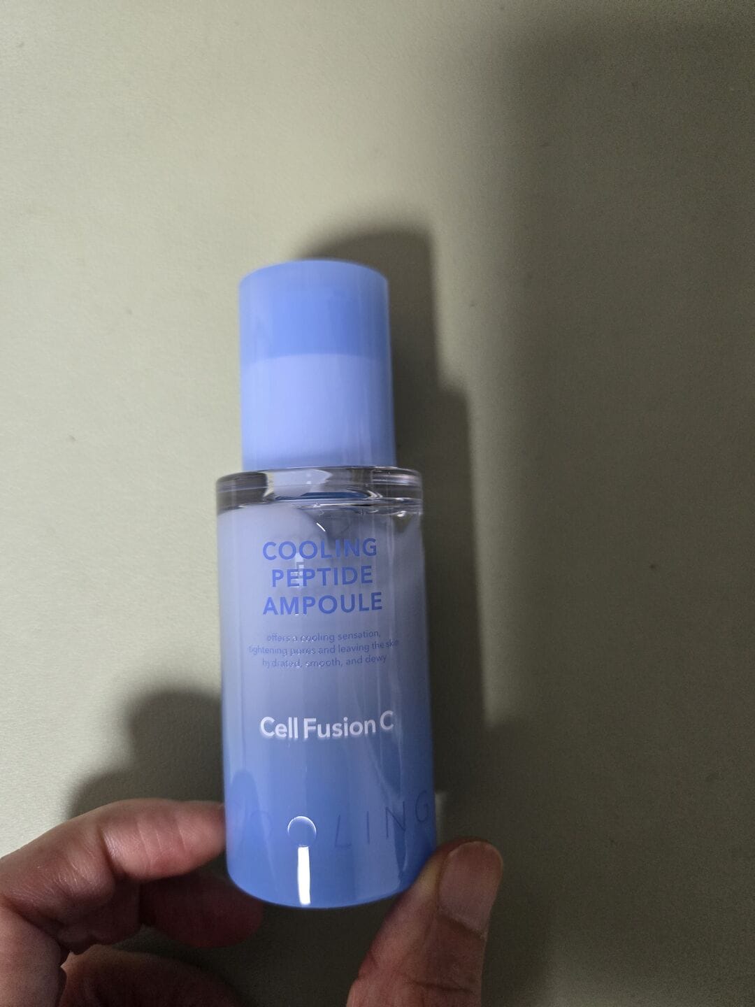 Customer photo review of Post Alpha Cooling Peptide Ampoule