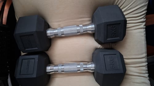 Customer photo review of Mancuerna Hexagonal (2.5 a 50 kg) IRONSIDE