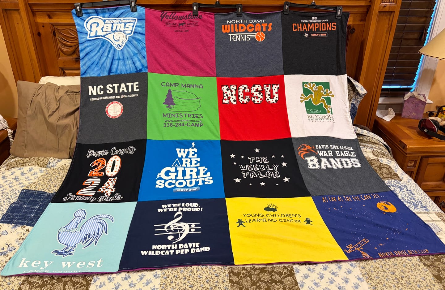 Customer photo review of Project Repat T-Shirt Quilt