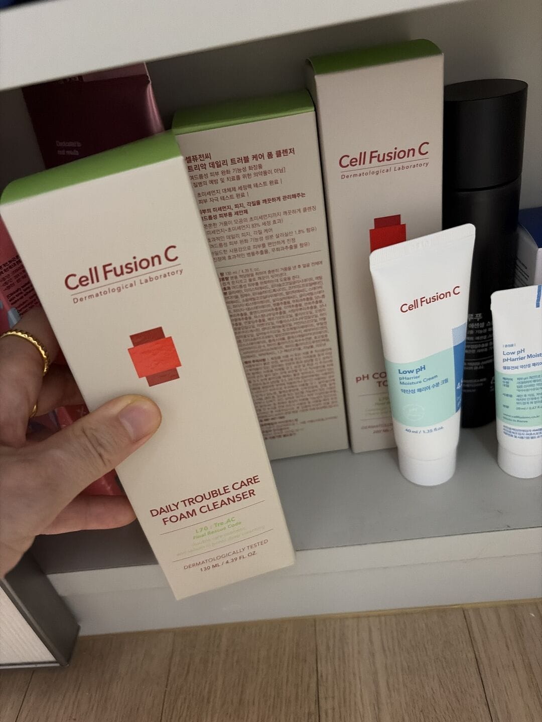 Customer photo review of TRE.AC Daily Trouble Care Foam Cleanser