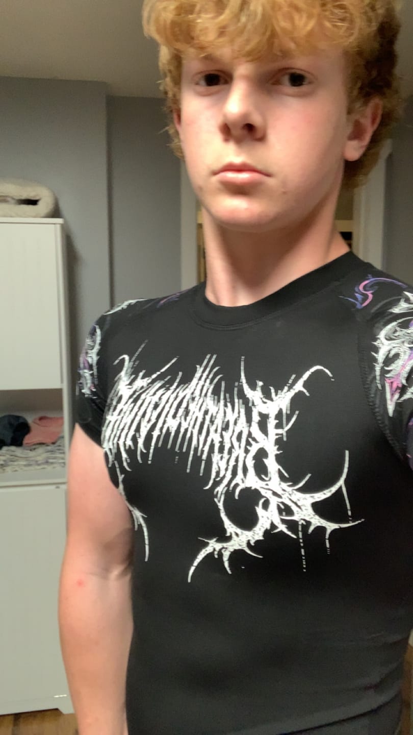 Customer photo review of Void Tech™ Fallen Knight Short Sleeve Compression [TWILIGHT]