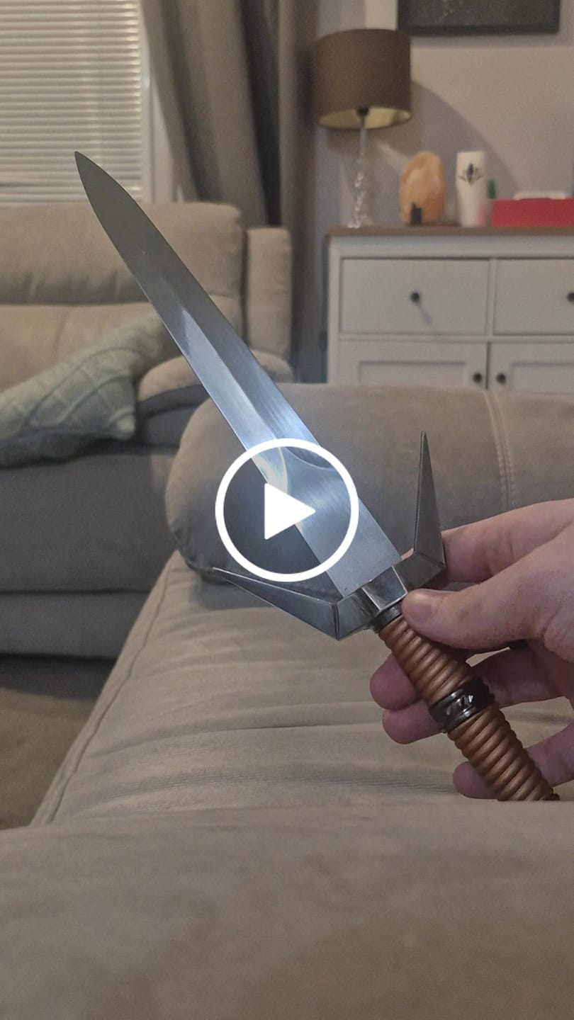 Customer video review of The Witcher - Wild Hunt Silver Serpent Sword Collectable (40cm)