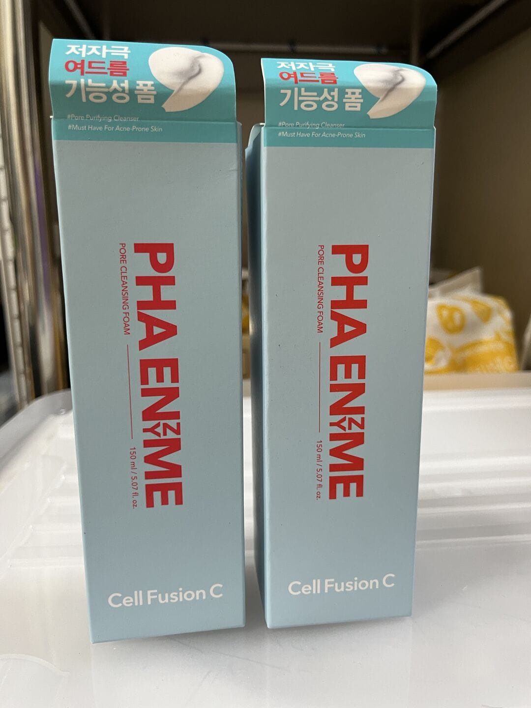 Customer photo review of PHA Enzyme Pore Cleansing Foam