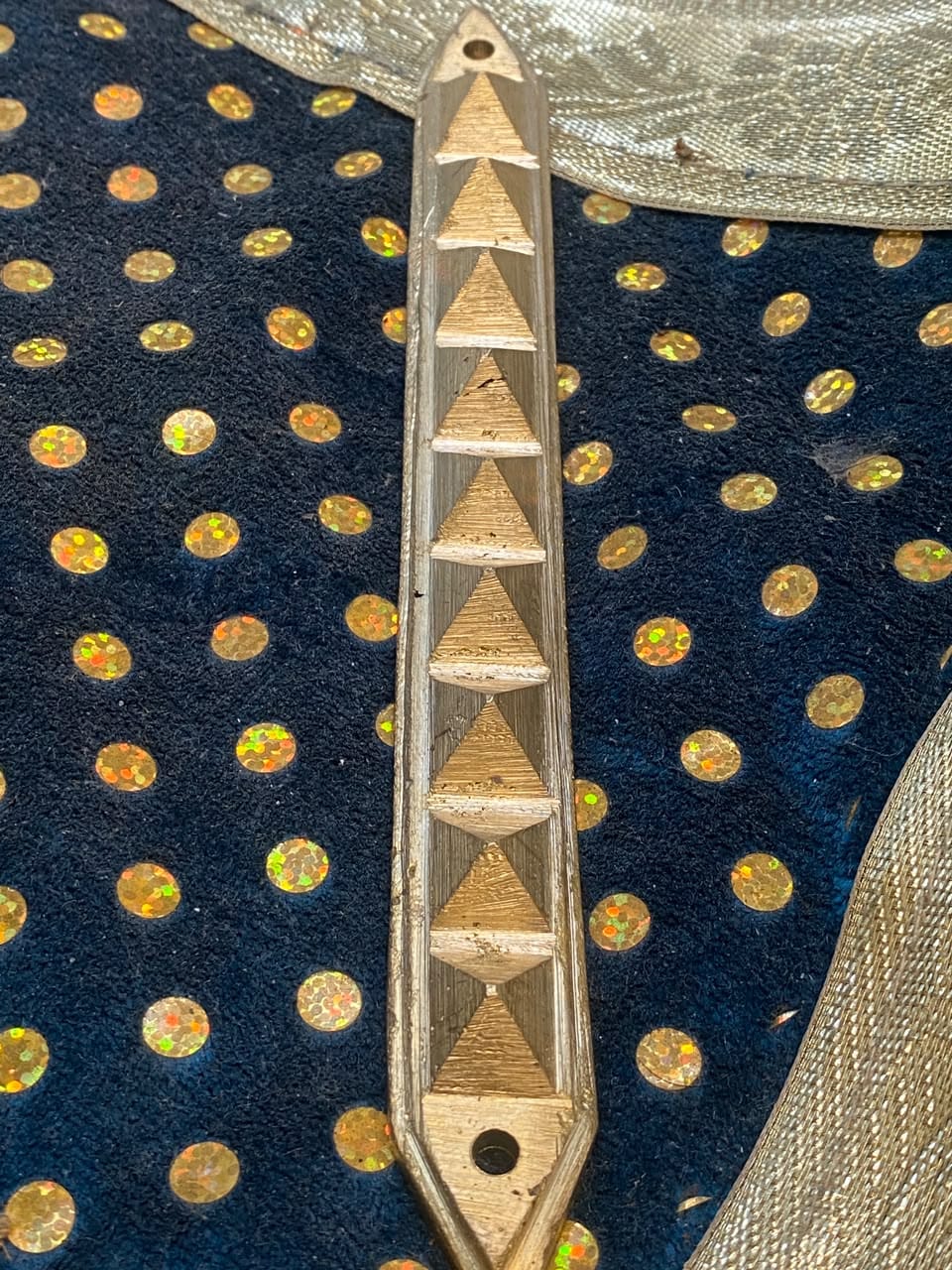 Customer photo review of 9 Pyramid Strips – Vastu Remedy for Door Threshold & Toilet Energy Blocking | Copper/Brass/Lead Door Corrections | 7 inches