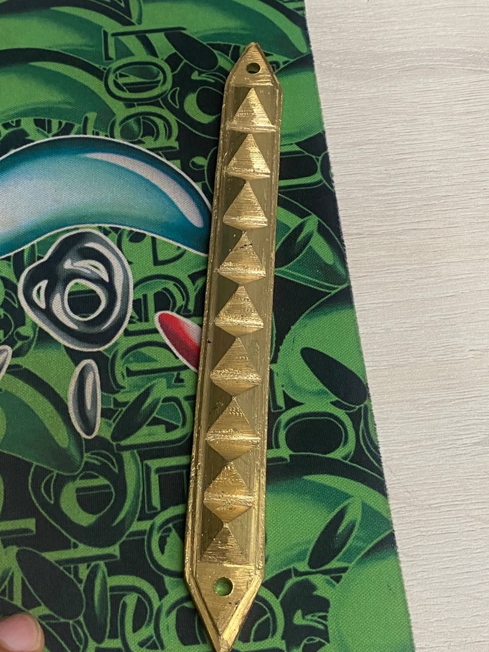 Customer photo review of 9 Pyramid Strips – Vastu Remedy for Door Threshold & Toilet Energy Blocking | Copper/Brass/Lead Door Corrections | 7 inches