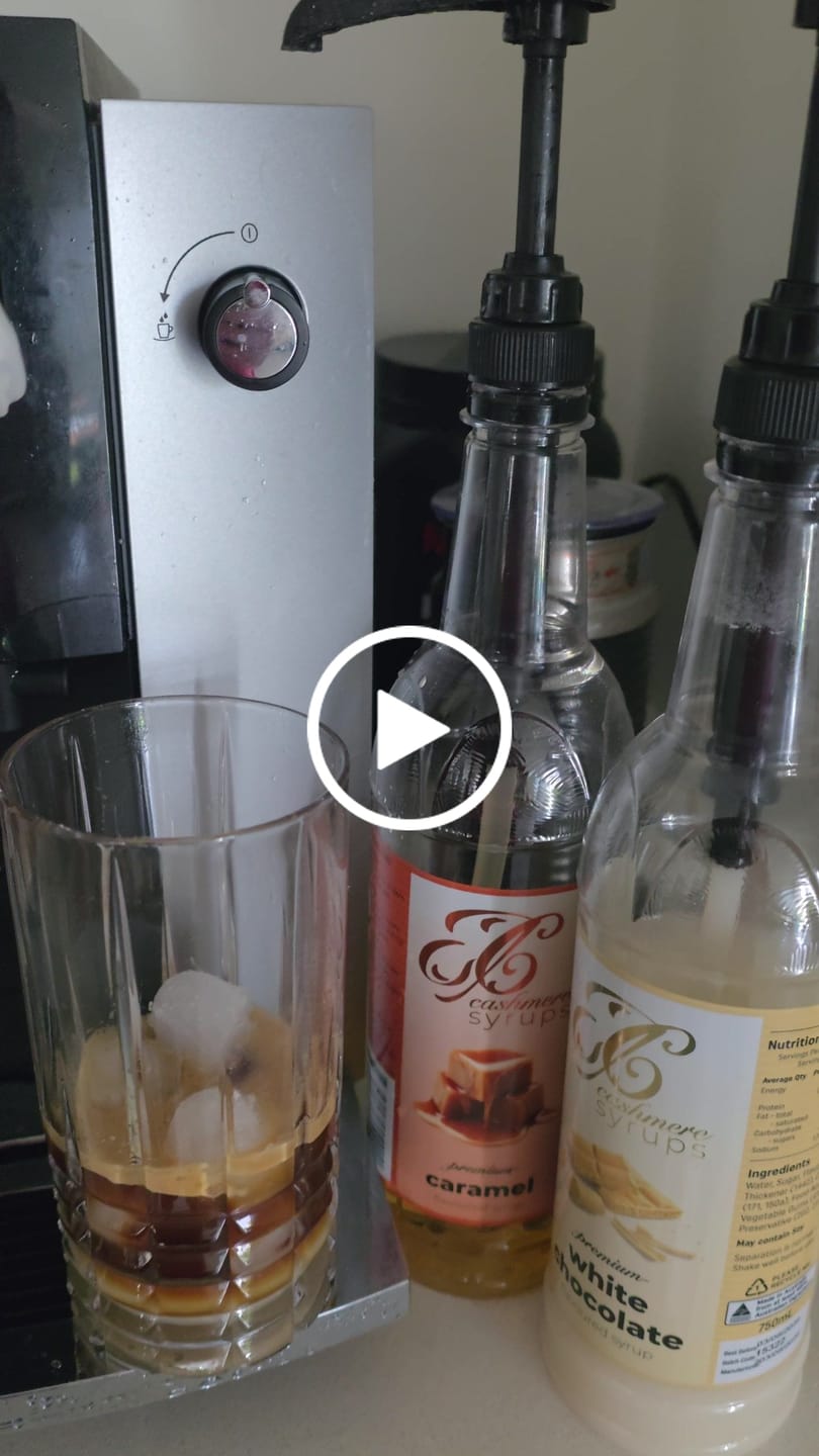 Customer video review of Caramel Coffee Syrup
