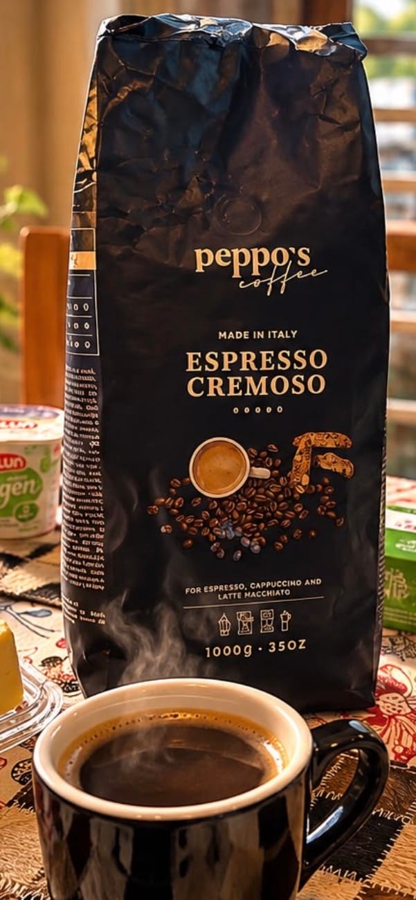 Customer photo review of Peppo's Espresso Cremoso 1kg Grano Entero